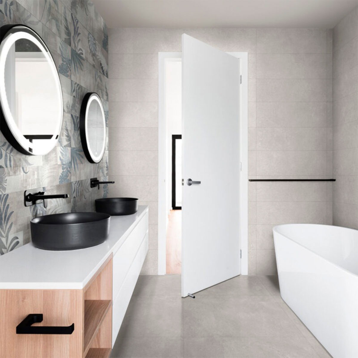 Intérieur avec sol Stream Grey 75x75