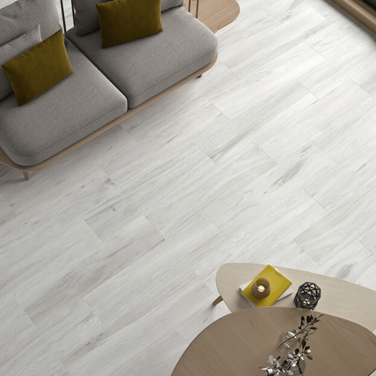 Tabla White Antideslizante 22.5x90 (Caja 1.215m2)