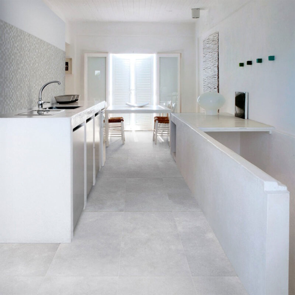 Interior con revestimiento Stream Grey 20x50