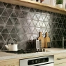 Cocina con Revestimiento Triangle Craft Charcoal 48.5x28