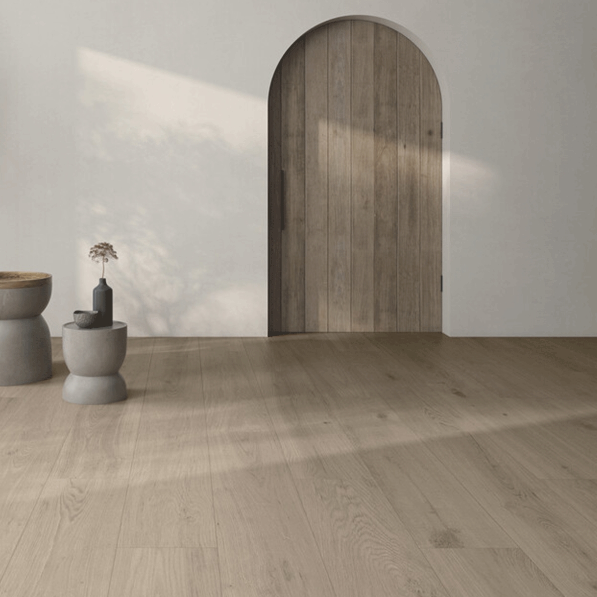 Interior con pavimento Verne Natural 30x120