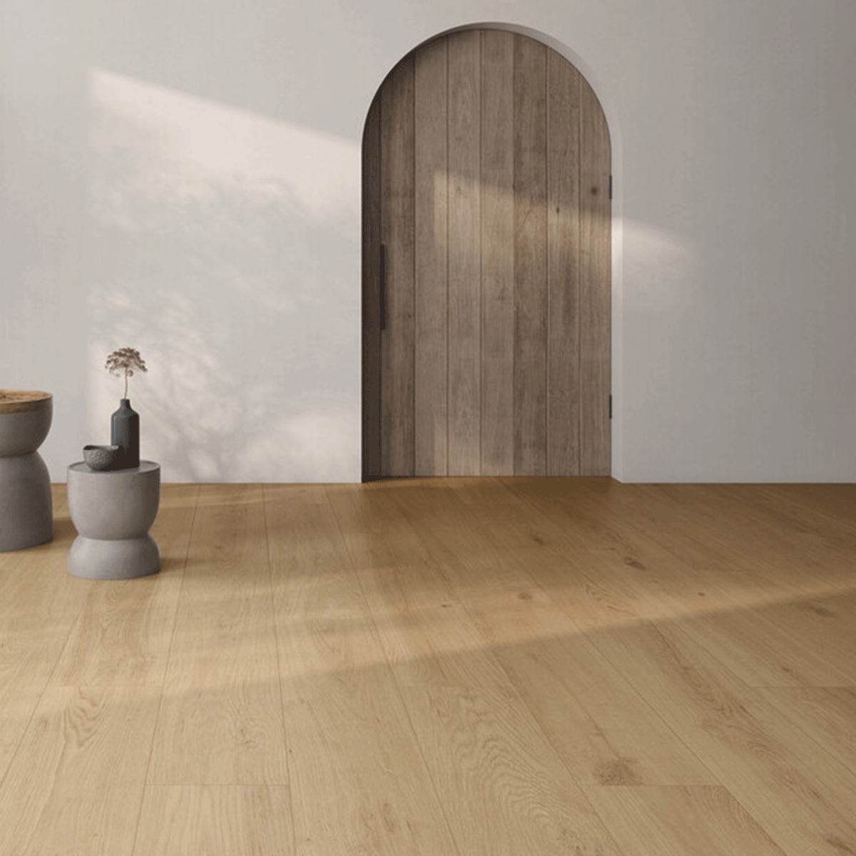 Interior con pavimento Verne Oak 30x120