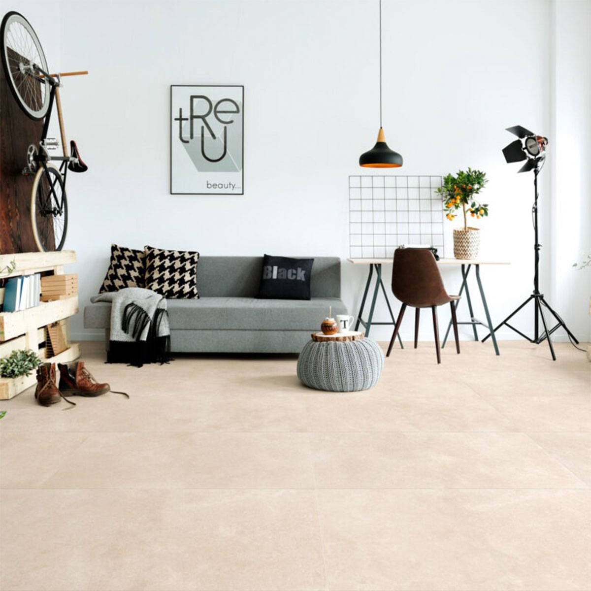 Intérieur avec sol Stream Ivory 60x120