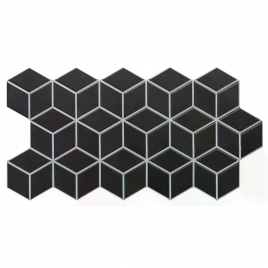 Rhombus Black 26.5x51 (Caja 0.95m2)