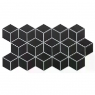 Rhombus Black 26.5x51 (Caja 0.95m2)