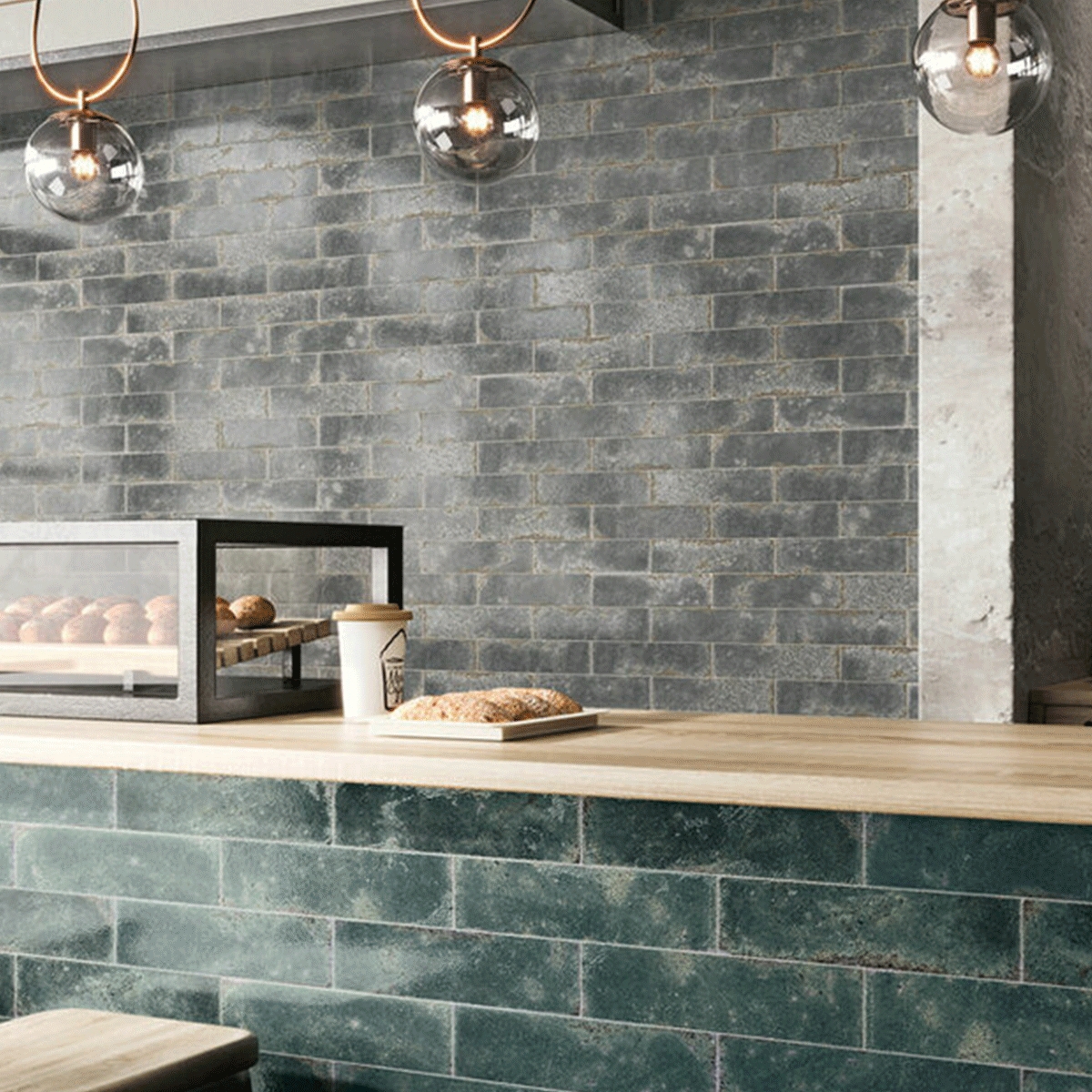 Interior con revestimiento Vibrant Grey 7x28