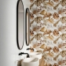 Badezimmer mit Vogue Flora – eine warme 30x90-Verkleidung