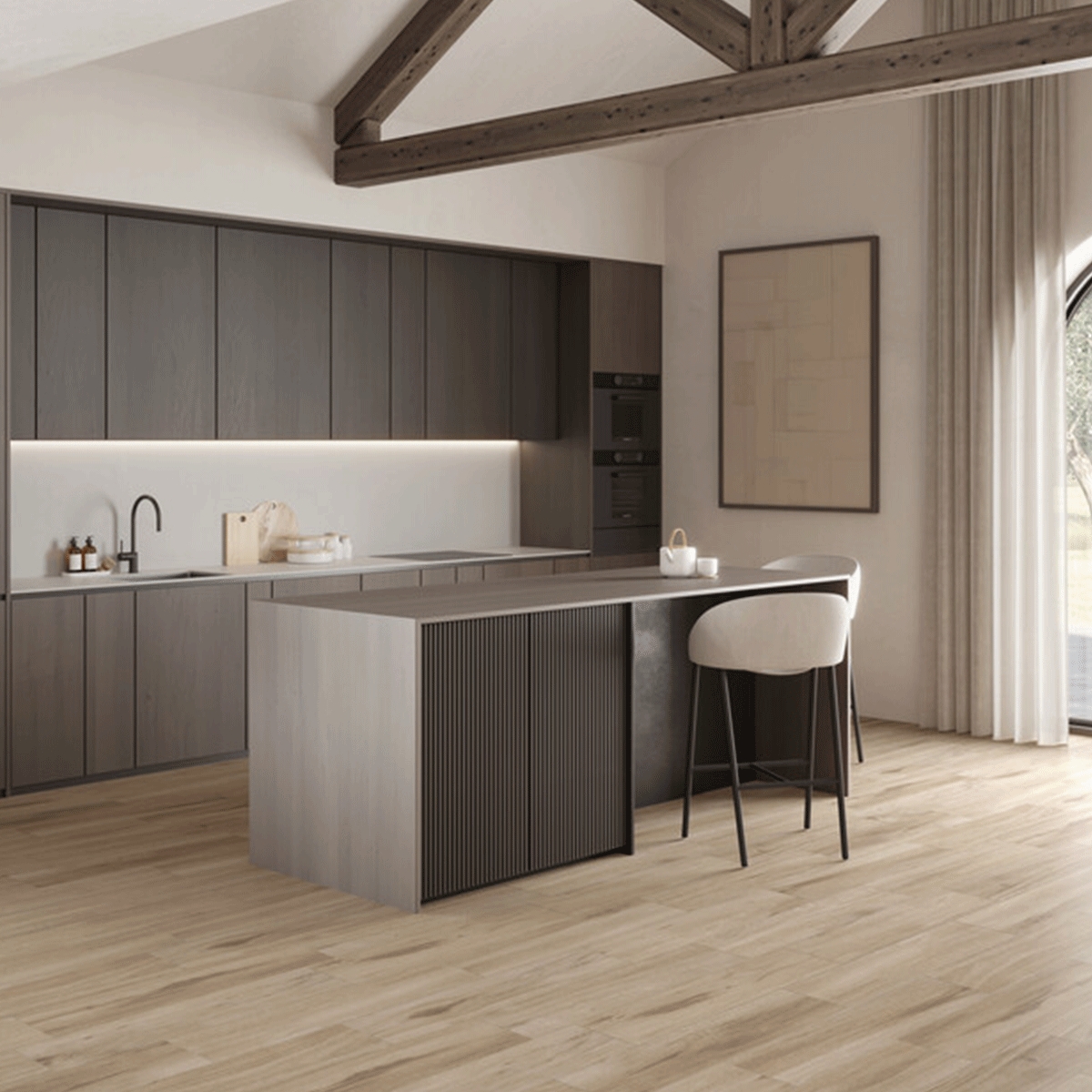 Interior with Vosges Oak flooring 22.5x90