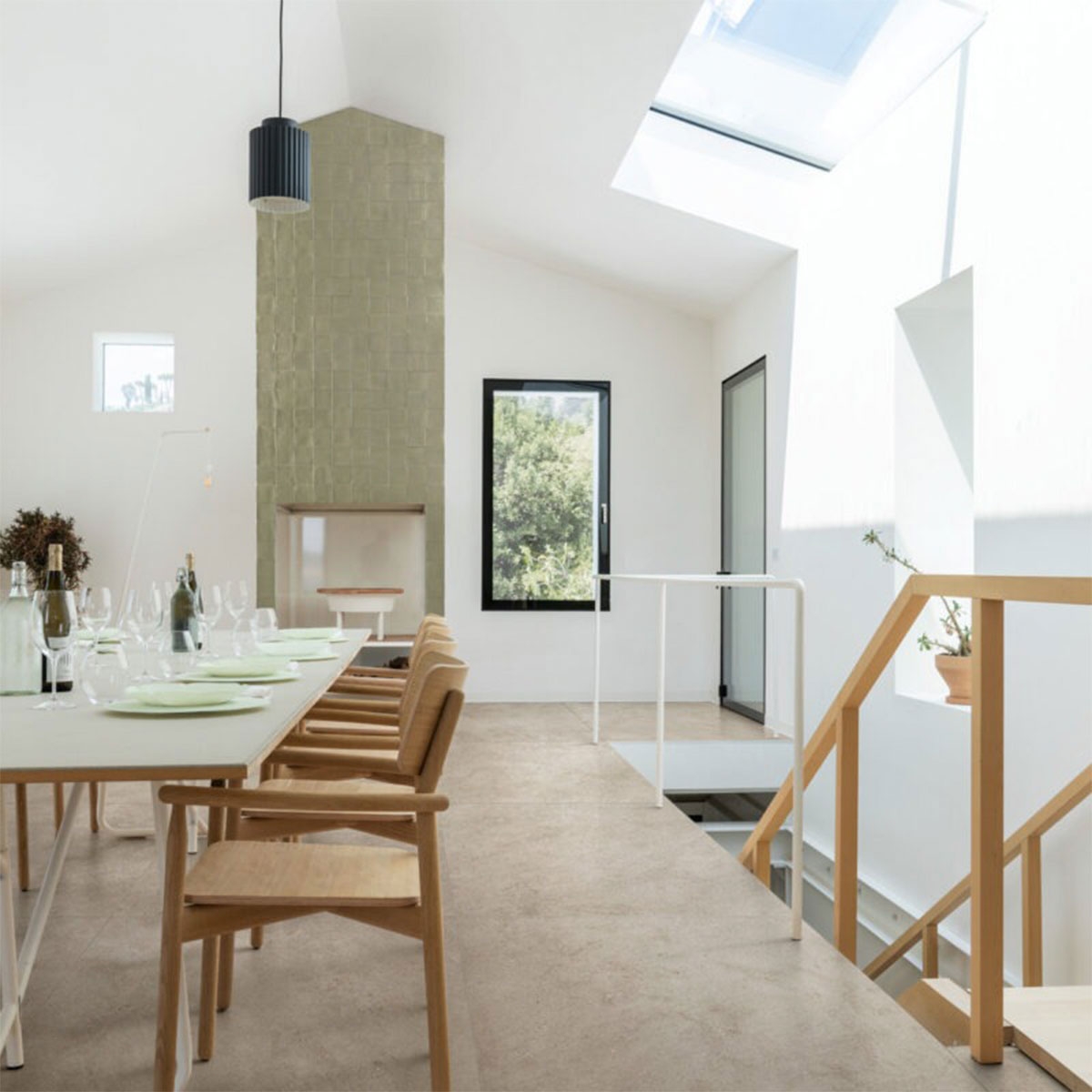 Intérieur avec sol antidérapant beige Naturalia 100x100