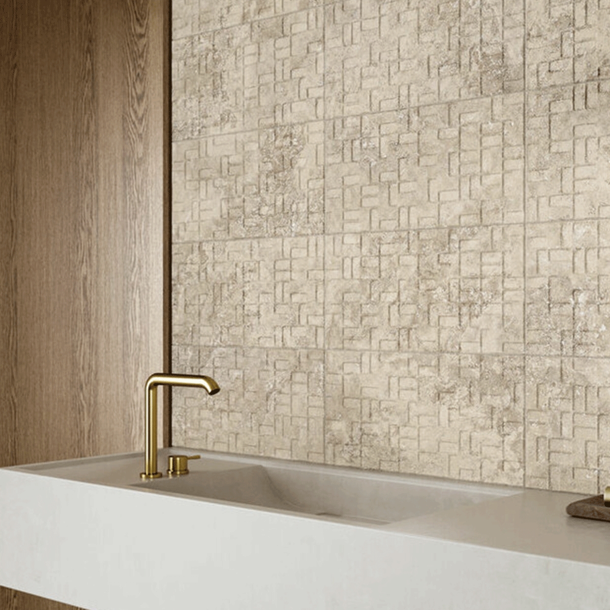 Baño con revestimiento Nadia Artis Cream 25x50