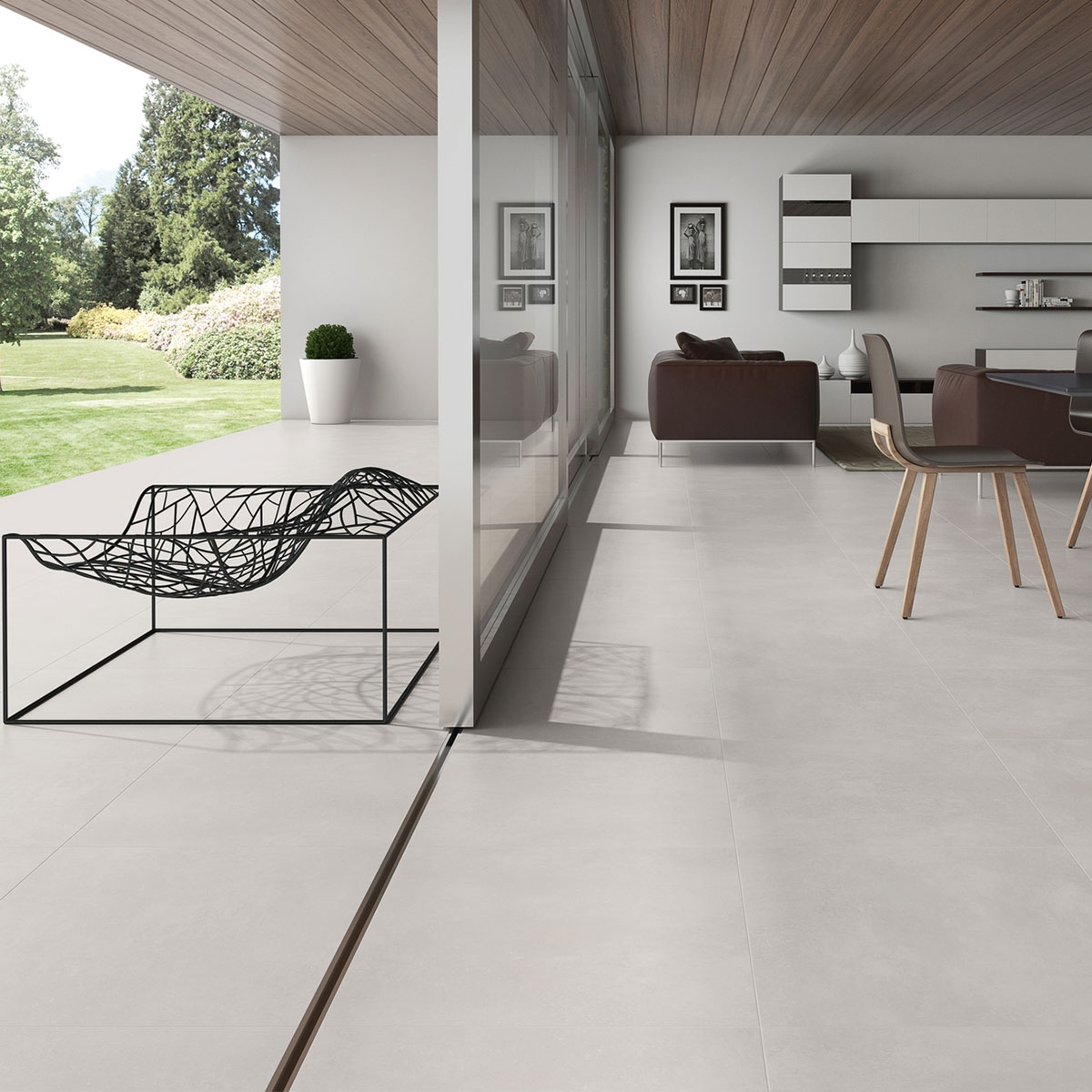 Indoor and outdoor with Zeus Grey Non-slip flooring 60x60