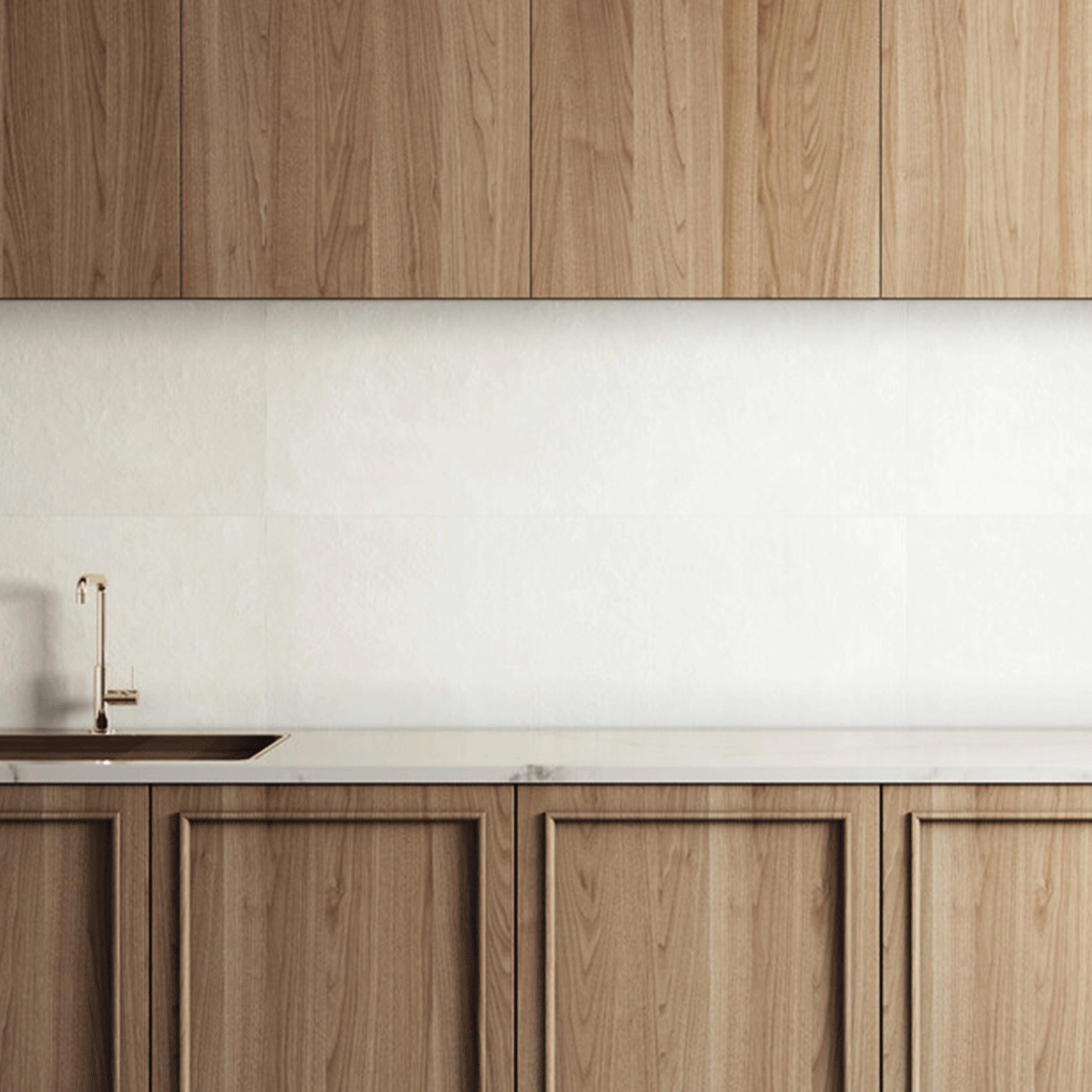 Interior con revestimiento Newclay White 40x120