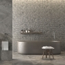 Casa de banho com revestimento antiderrapante Arcadia Mosaic Grey 30x60