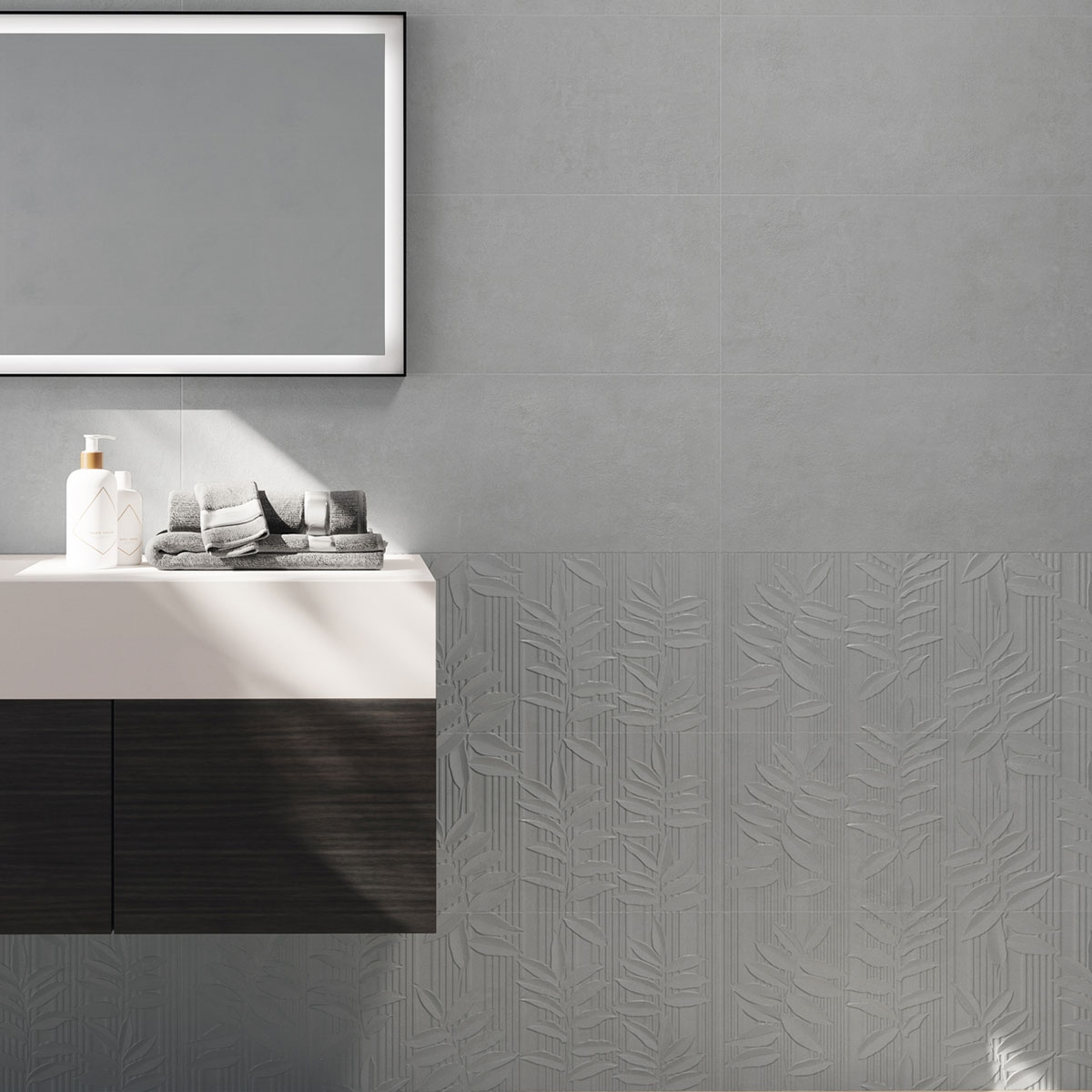 Baño con revestimiento Arles Froid 30x90