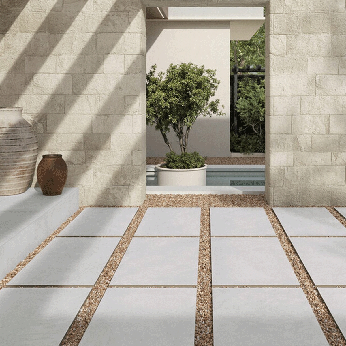 Extérieur avec sol antidérapant Riven Extrem Grey 60x120