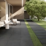 Exterior with Riven Extrem Dark Non-slip pavement 60x120