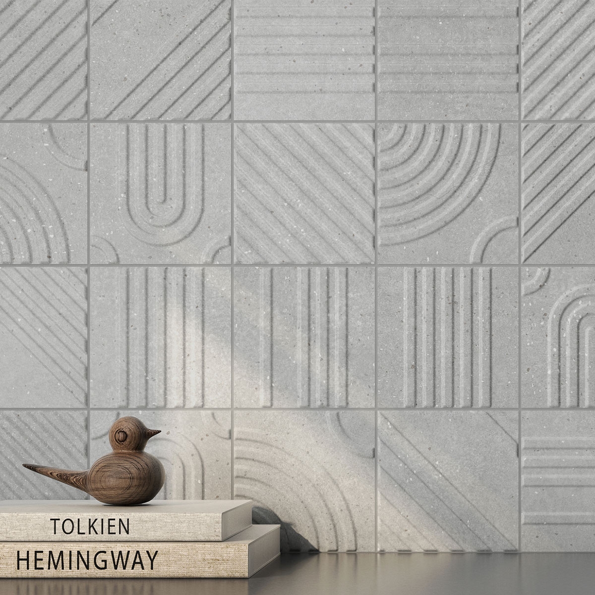 Interior con revestimiento Beat Grey 15x15