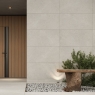 Exterior con revestimiento Khala Max Taupe 60x120