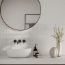 Baño con revestimiento Blancos Velan Blanco 20x60