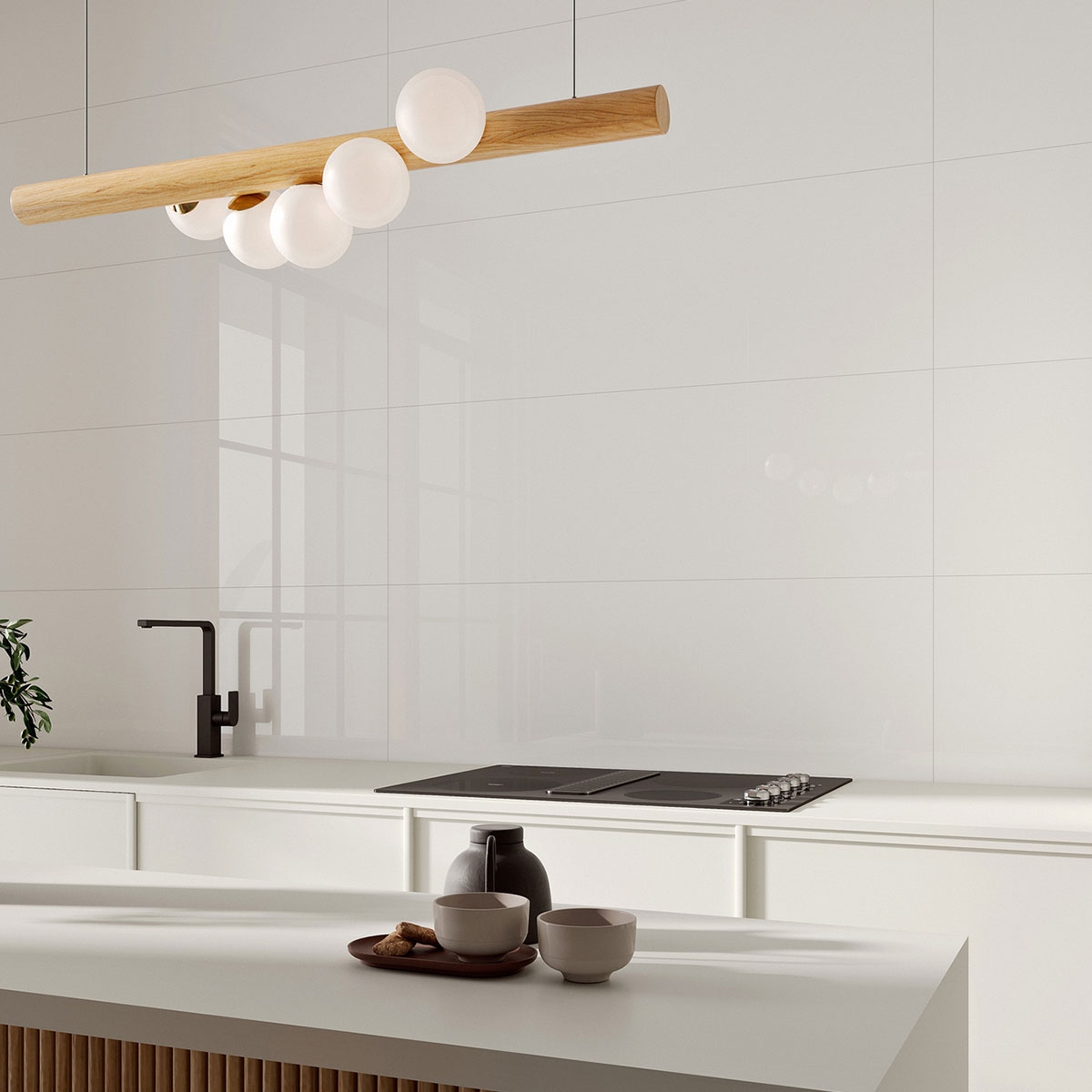 Interior with Glossy White Coating 40x120