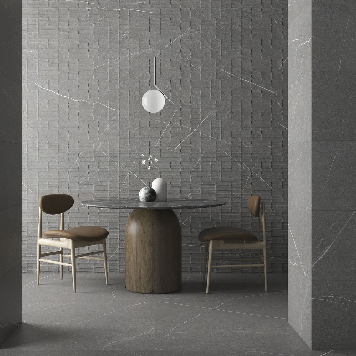 Intérieur avec revêtement Capri Dark 40x120