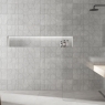 Baño con revestimiento Concrete Moon Grey 30x90