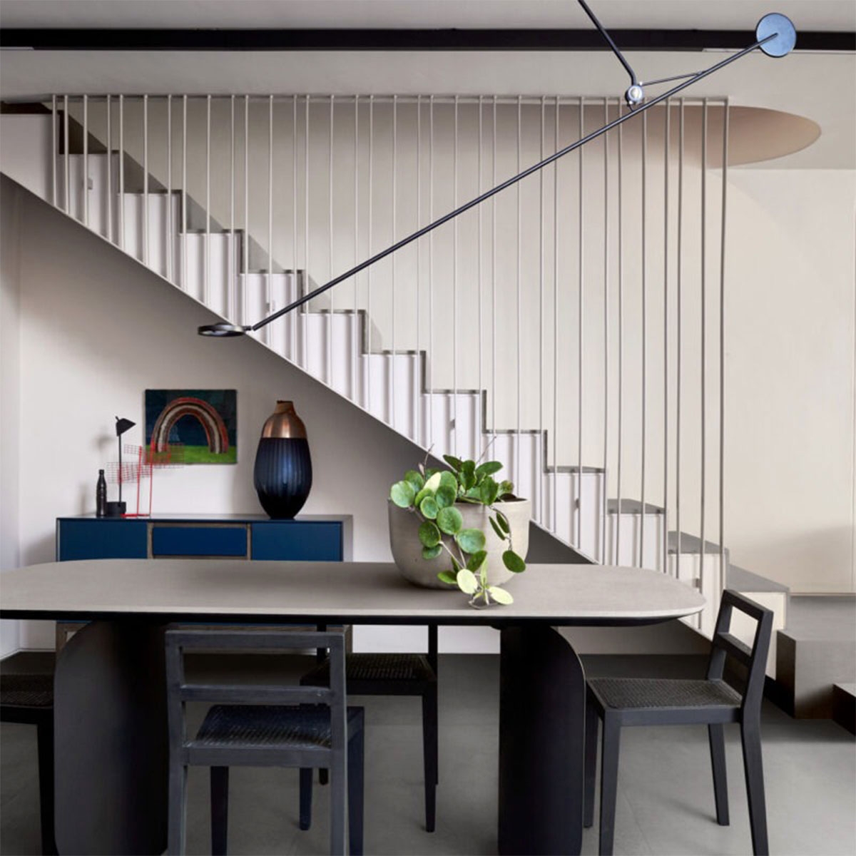 Interior with Cementum Lead 30x60 flooring