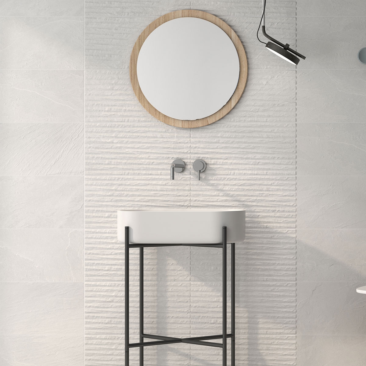 Baño con revestimiento Dorset Lined Moon 30x60 (Caja 1,44m2)