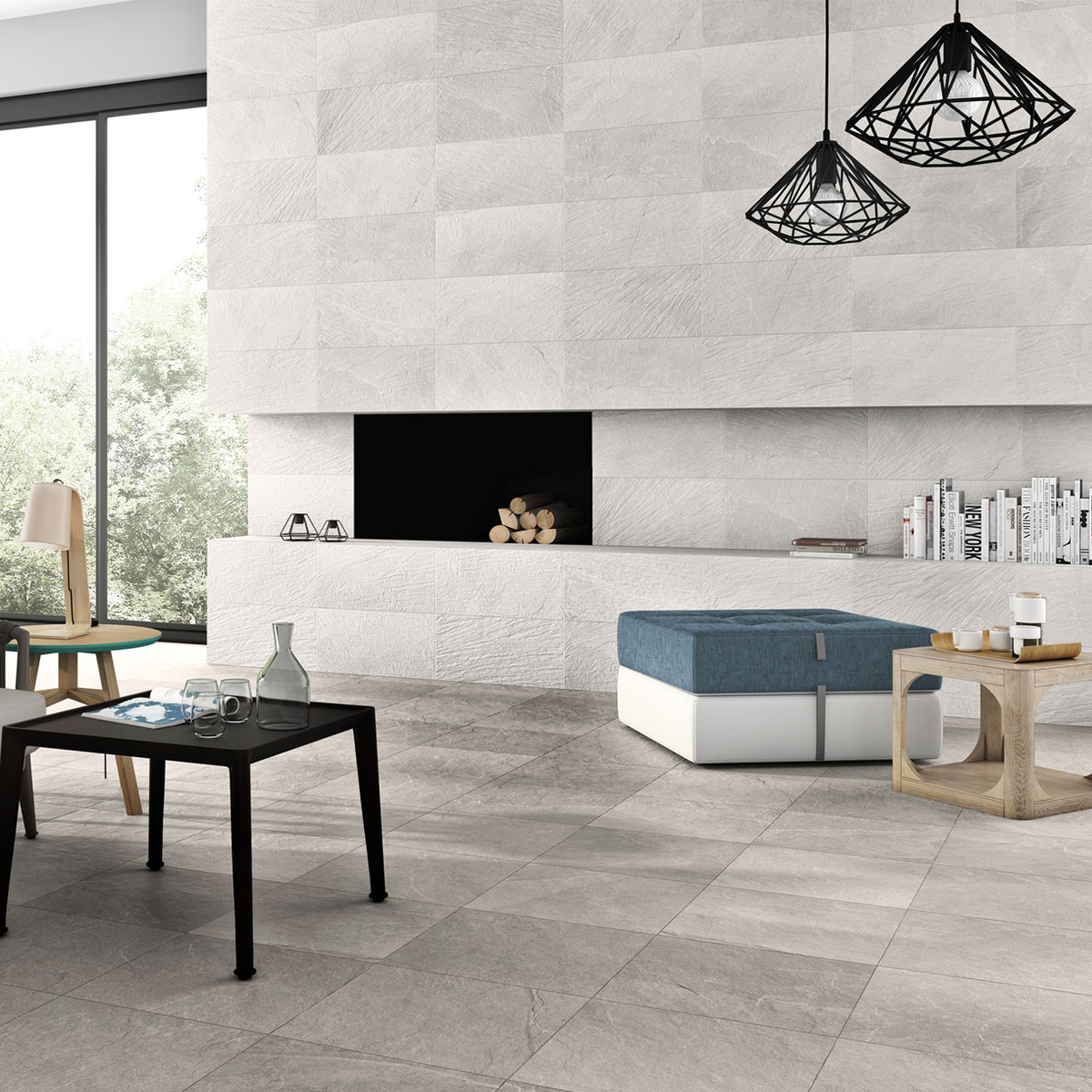 Interior with Dorset Smoke 60x60 flooring