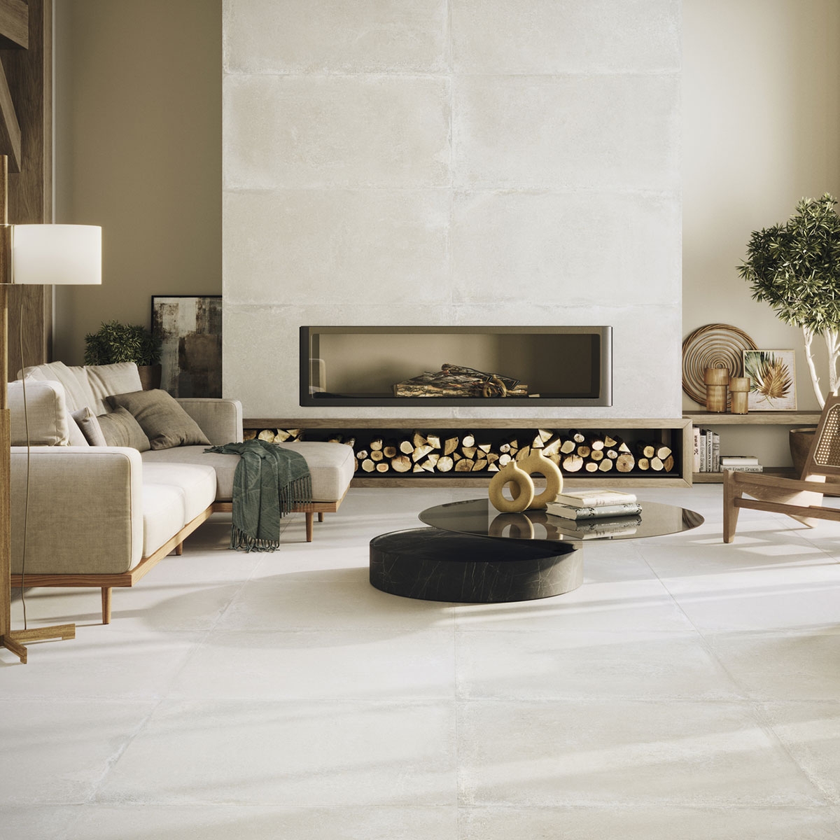 Interior with Davenport White flooring 90x90