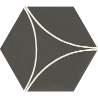 Cementum Decoro Arco Carbon 21x18.2 (Boîte 0,43 m2)