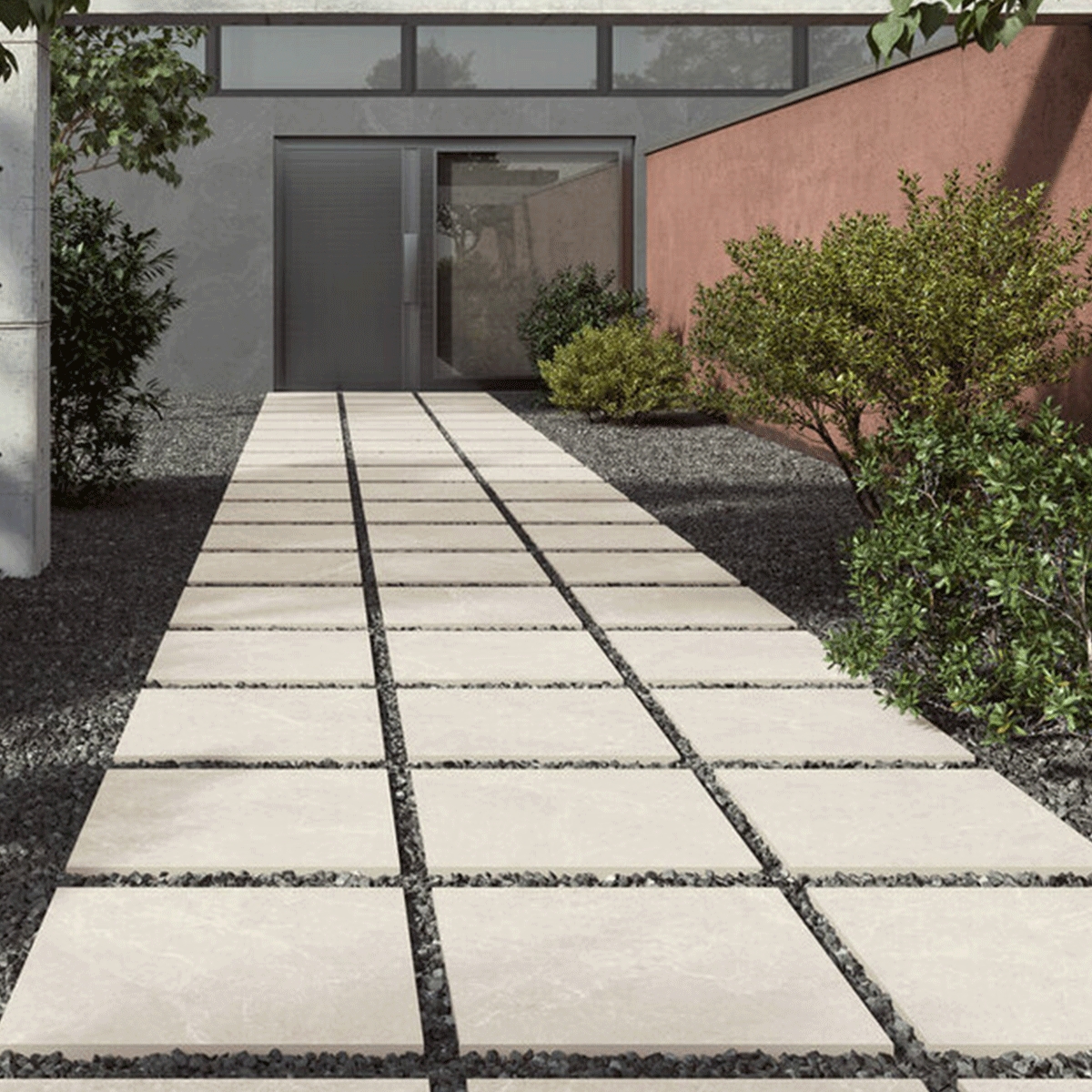 Exterior com pavimento antiderrapante Storm Extrem Cream 60x60