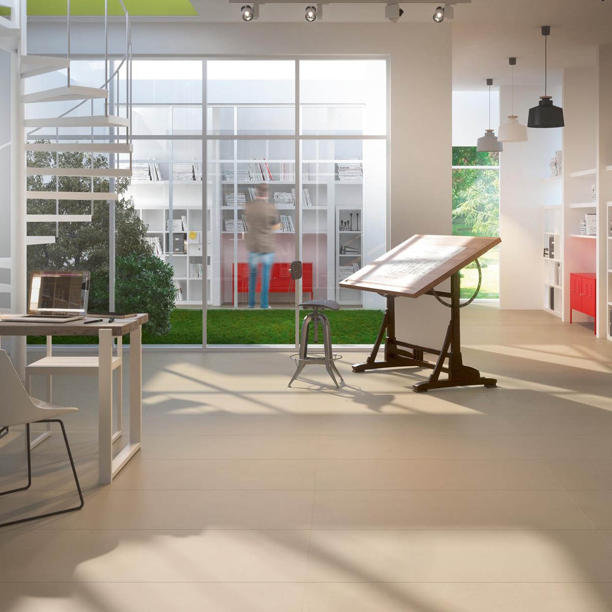 Intérieur avec revêtement neutre Sabbia 60x120