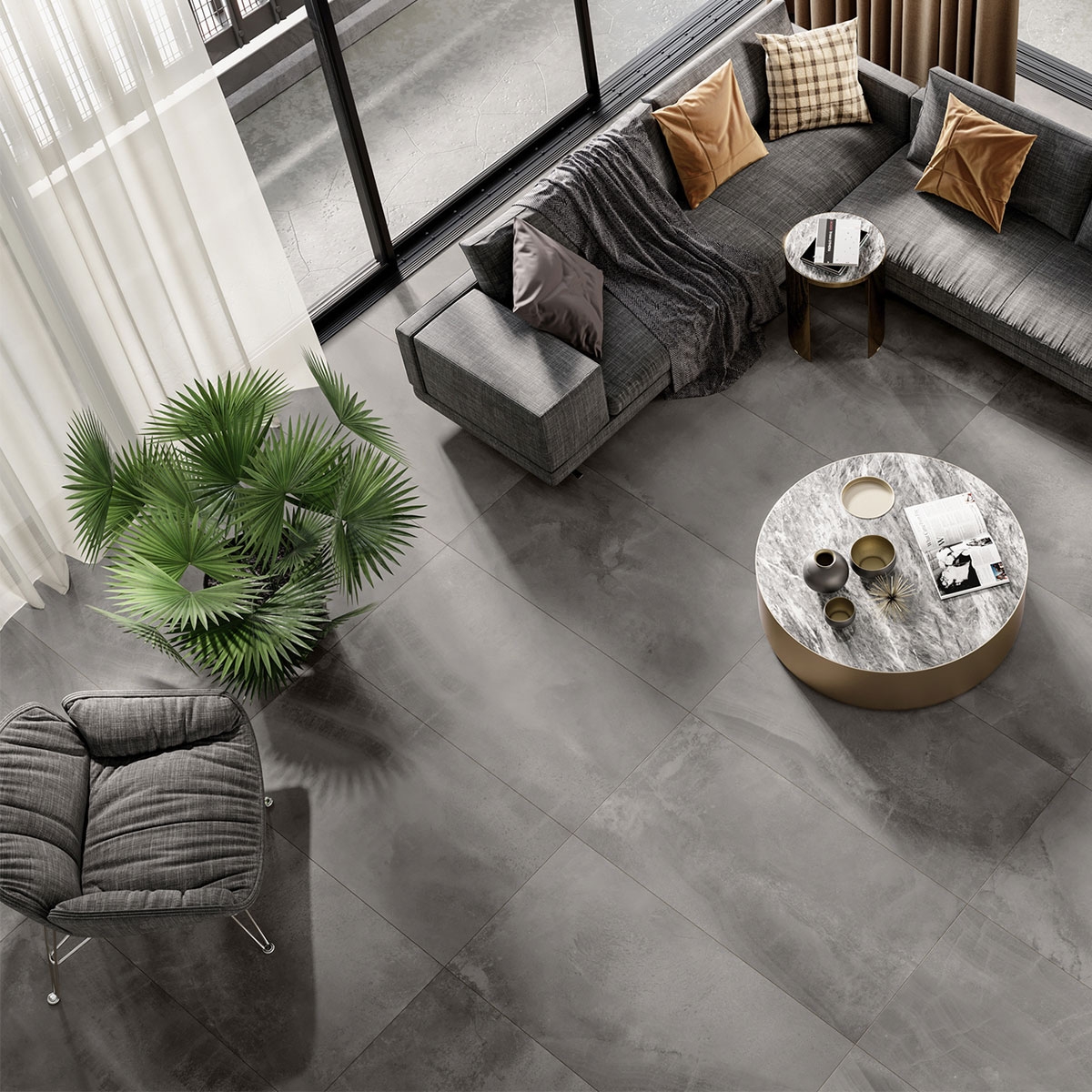 Intérieur avec revêtement Durango Taupe 60x120