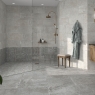 Casa de banho com pavimento Etienne Grey 60x60