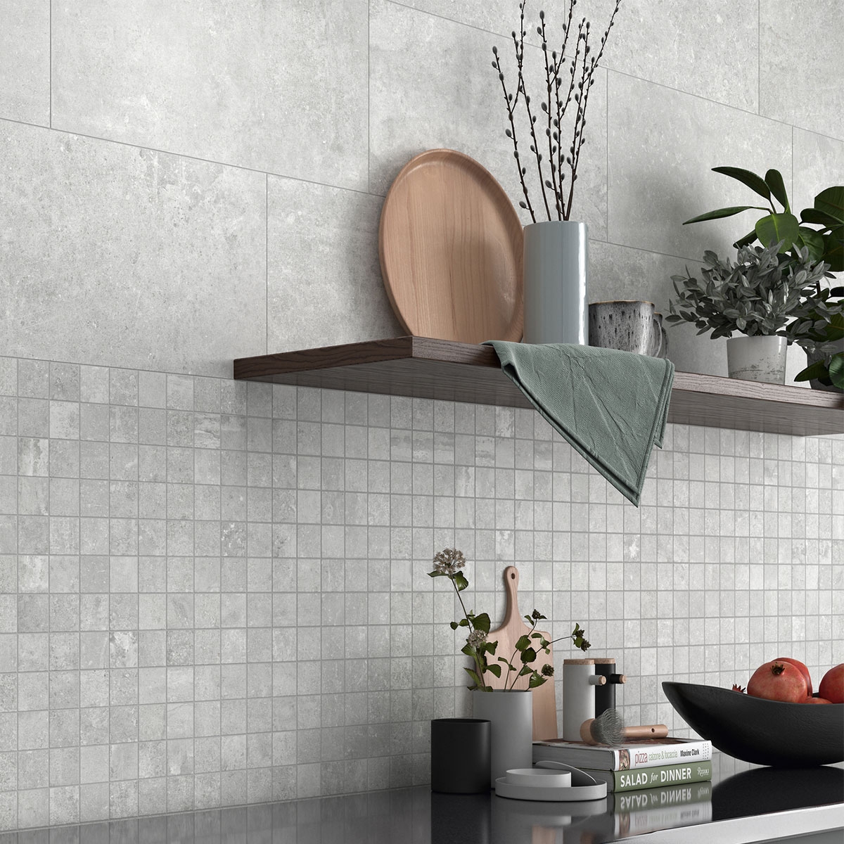 Interior con revestimiento Etienne White 30x90