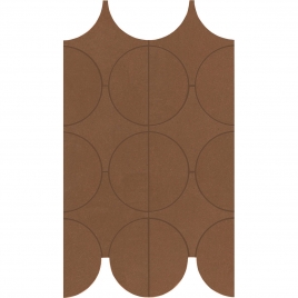 Mosaico de Cemento Cerchi Cotto 23,8x41,4 (Caixa 0,34 m2)