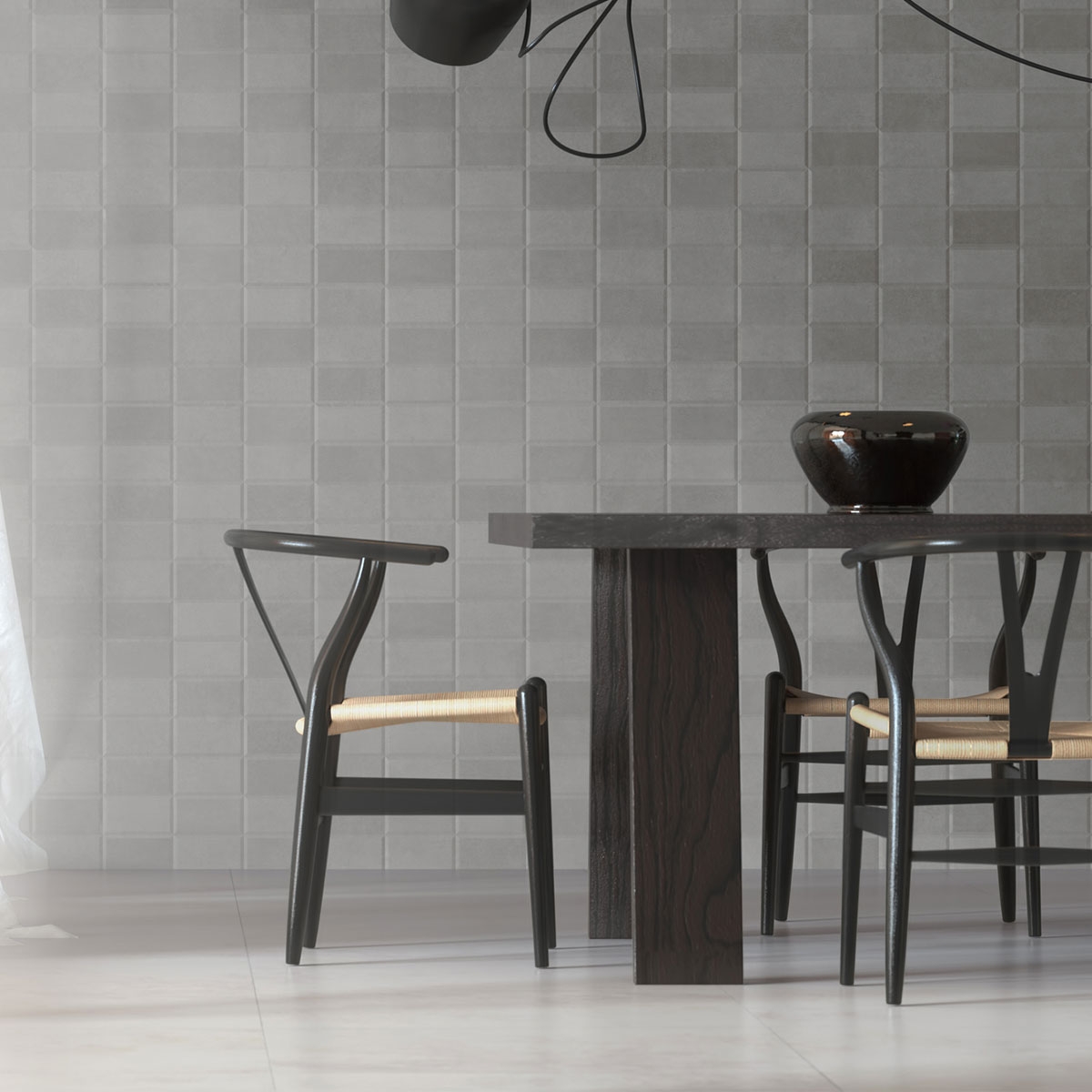 Interior con pavimento Foster Light 60x60