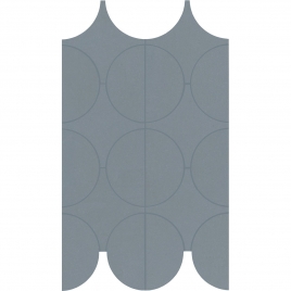 Zementmosaik Cerchi Indigo 23,8x41,4 (Schachtel 0,34 m²)