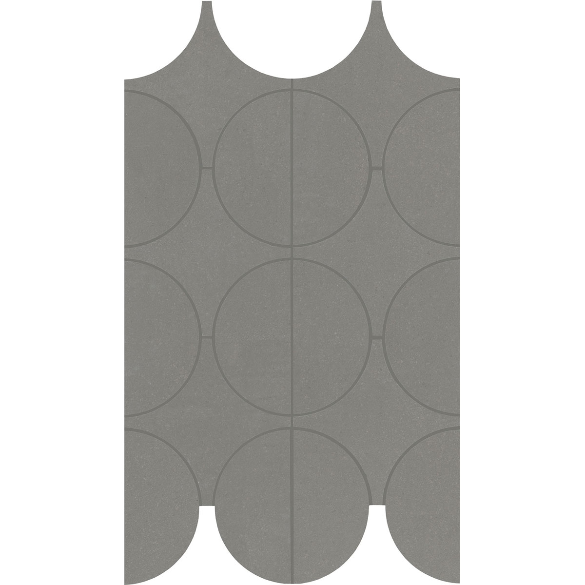 Cementum Mosaic Cerchi Lead 23.8x41.4 (Box 0.34 m2)