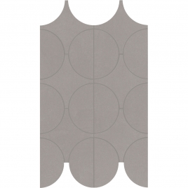 Cementum Mosaic Cerchi Nickel 23.8x41.4 (Box 0.34 m2)