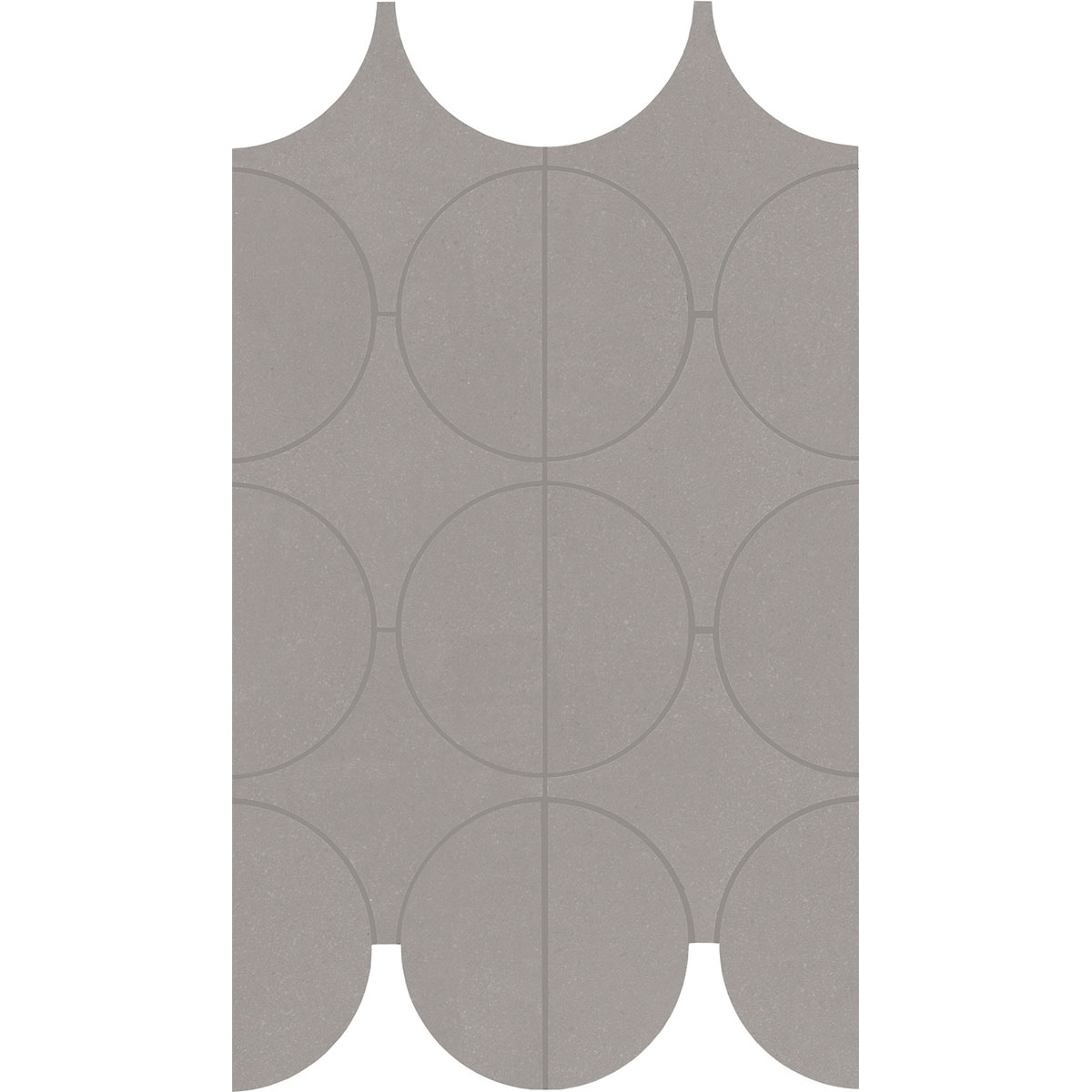 Mosaïque de cément Cerchi Nickel 23,8x41,4 (Boîte 0,34 m2)