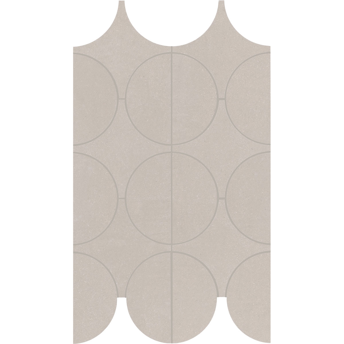Cementum Mosaic Cerchi Sand 23.8x41.4 (Box 0.34 m2)