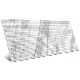 Fabula Wall Struttura Mikado 3D Calacatta 33x100 (Box of 1.32m2)