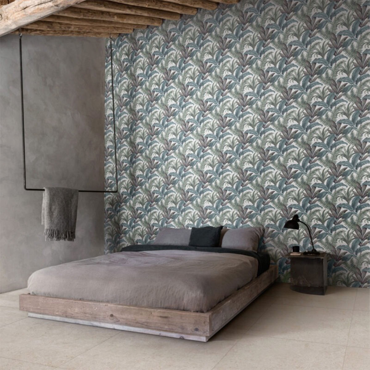 Interior con pavimento Carácter Blanco 100x100