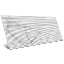 Fabula Wall Struttura Gentle 3D Statuario 33x100 (Box of 1.32m2)
