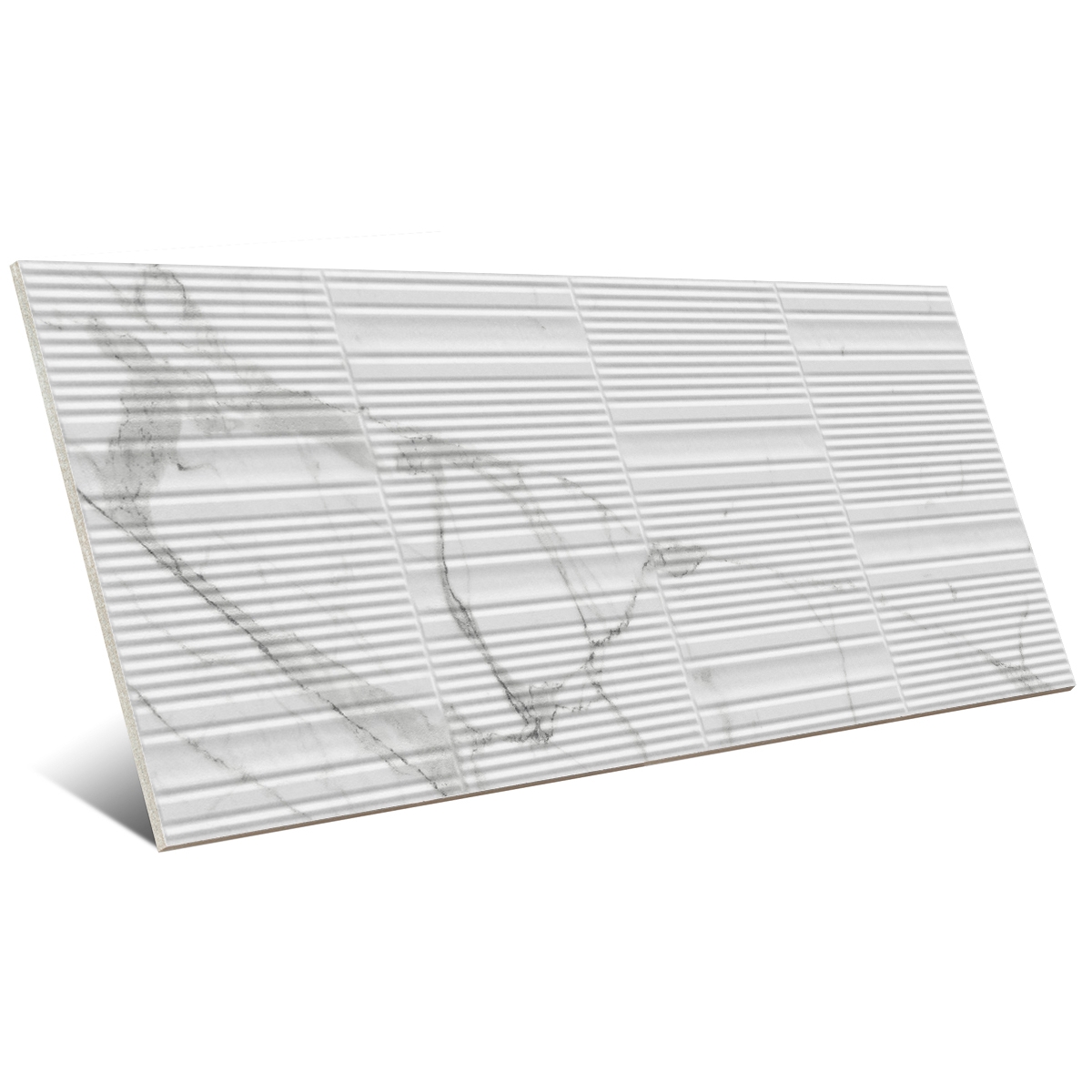 Fabula Wall Gentle 3D Statuario 33x100 (Caixa de 1,32m2)