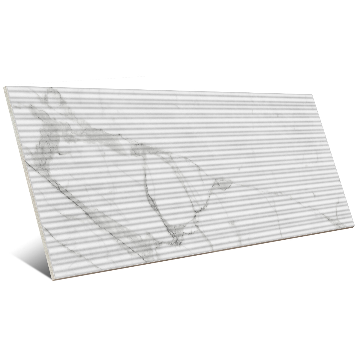 Fabula Wall Mikado 3D Statuario 33x100 (Caixa de 1,32m2)