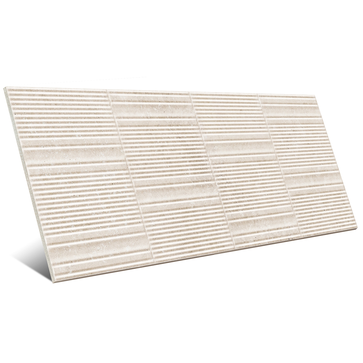 Fabula Wall Traventino Cross Mikado 3D Bianco 33x100 (Caixa de 1,32m2)