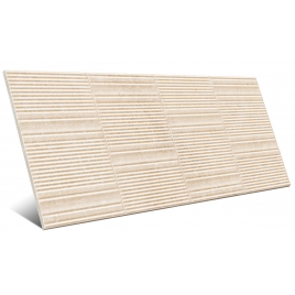 Foto de Fabula Wall Travertino Cross Gentle 3D Beige 33x100 (Caja de 1,32m2)